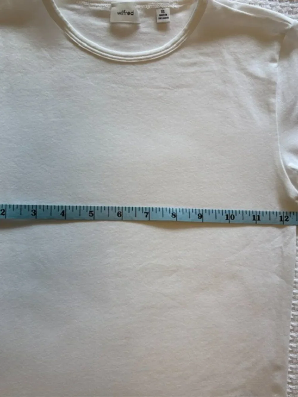White Wilfred Fiorino T-Shirt Cotton crewneck tee | Size XS - Picture 6 of 6